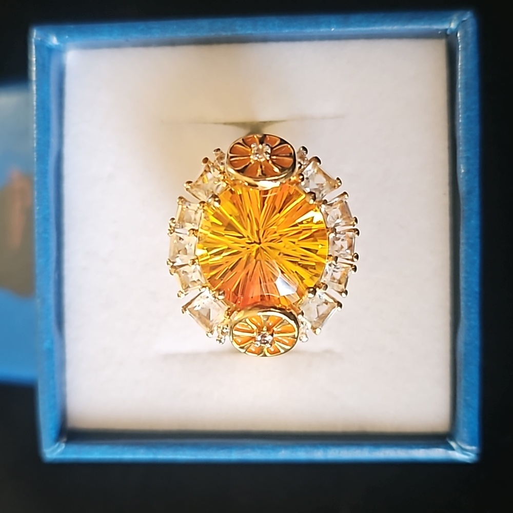 Sphaleros Quartz & Multi Gemstone Ring